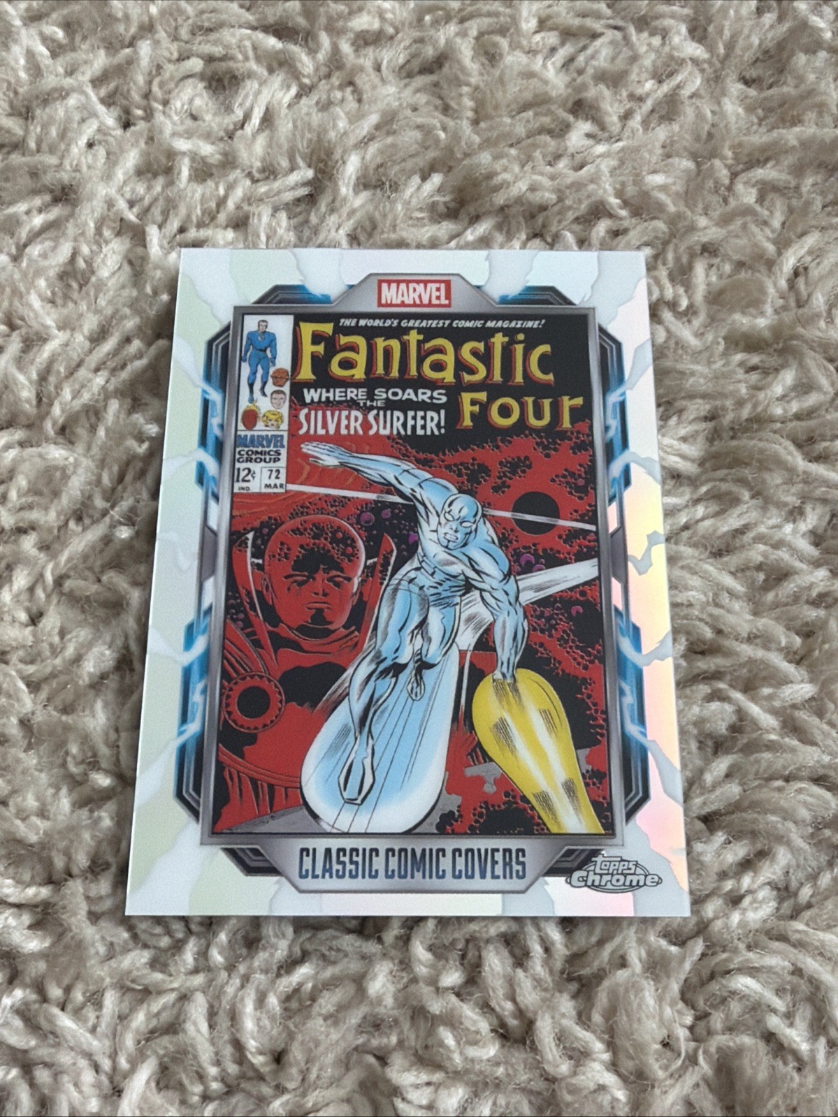 2026 Topps Chrome Marvel Classic Comic Cover Fantastic Four (1968) CC-02 2026 Topps Chrome Marvel Classic Comic Cover Fantastic Four (1968) CC-02