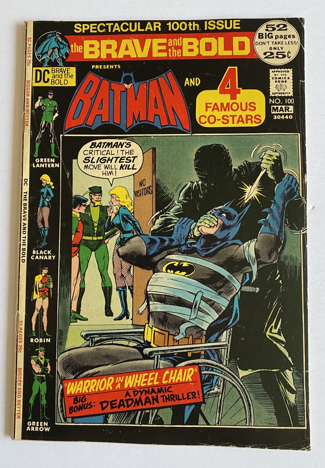 The Brave and the Bold #100 (DC Comics February-March 1972). Lower grade. The Brave and the Bold #100 (DC Comics February-March 1972). Lower grade.
