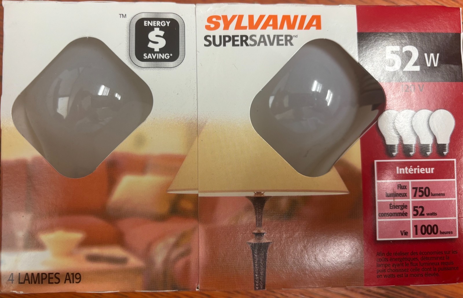 Sylvania A19 Clear Halogen 52W 1000 Lumens Light Bulbs 4-Pack Sylvania A19 Clear Halogen 52W 1000 Lumens Light Bulbs 4-Pack