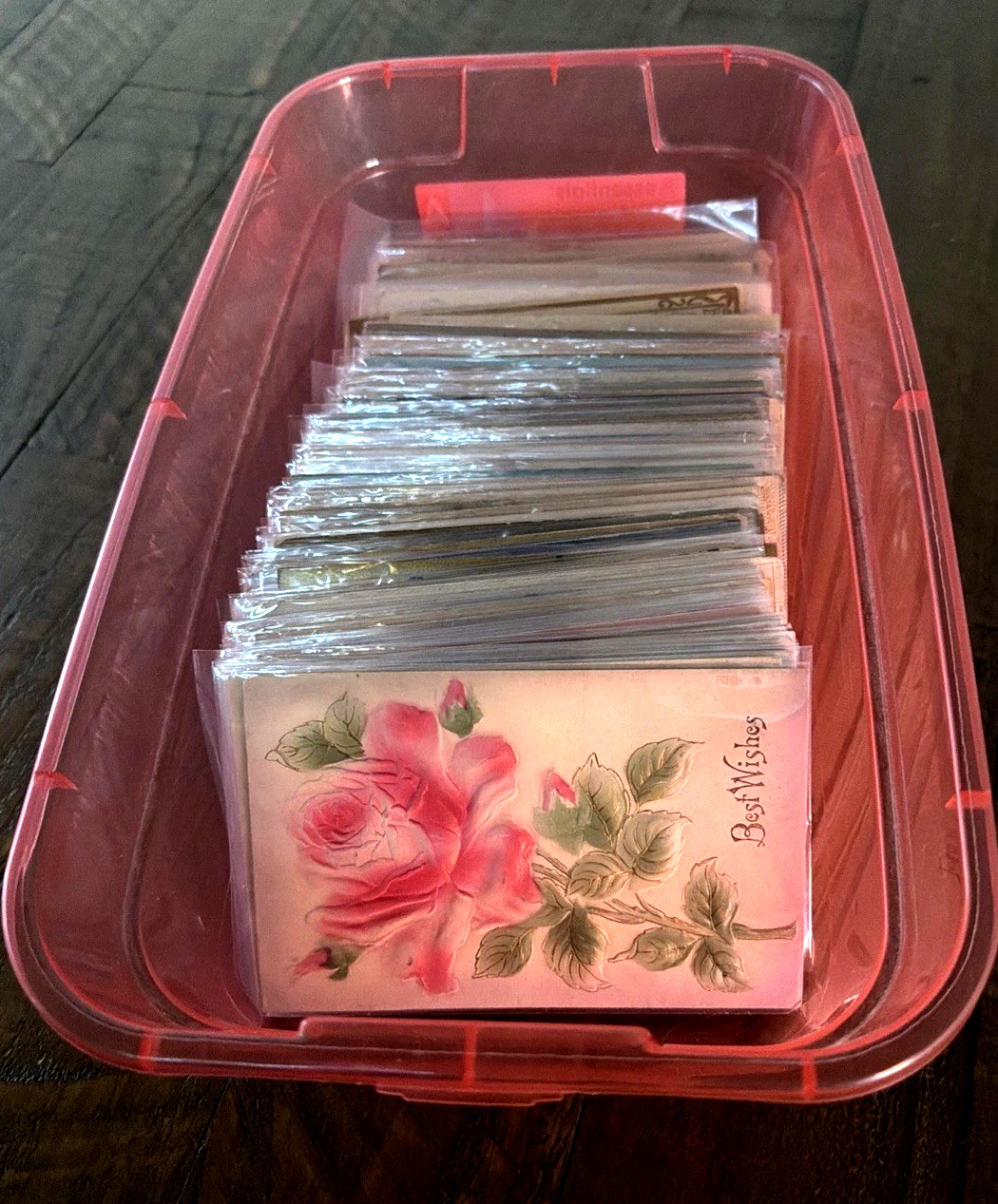 Huge~Estate-Lot-of 110 +~Airbrushed~Velvet~Embossed~Antique~Greetings-Postcards~