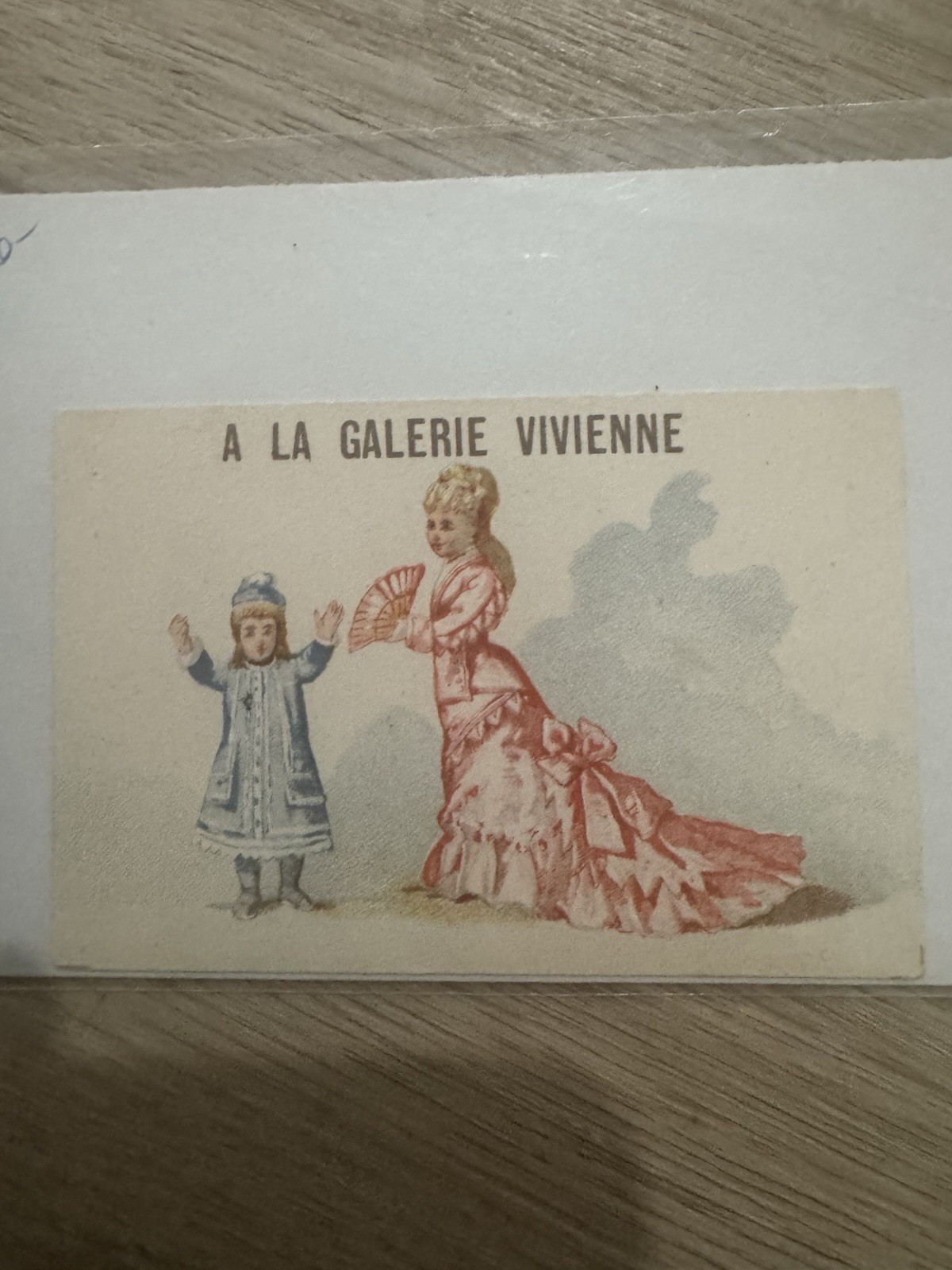 Vintage Card – A La Galerie Vivienne Advertising Card (France, Late 1800s) Vintage Card – A La Galerie Vivienne Advertising Card (France, Late 1800s)
