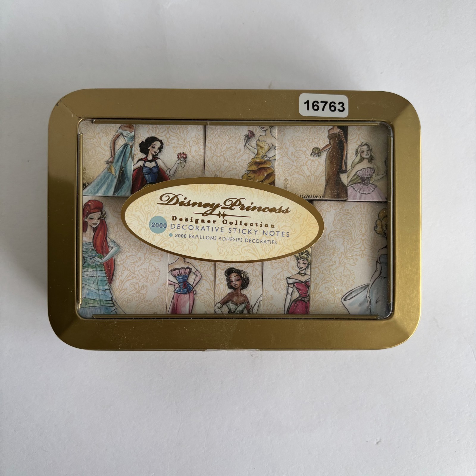 Disney Princess Design Collection 2000 Decorative Sticky Notes Tin Set