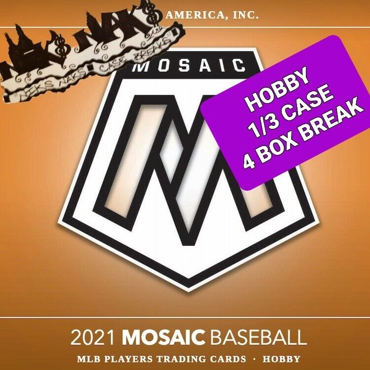 BOSTON RED SOX 2021 MOSAIC BASEBALL HOBBY 1/3 CASE 4 BOX BREAK #3