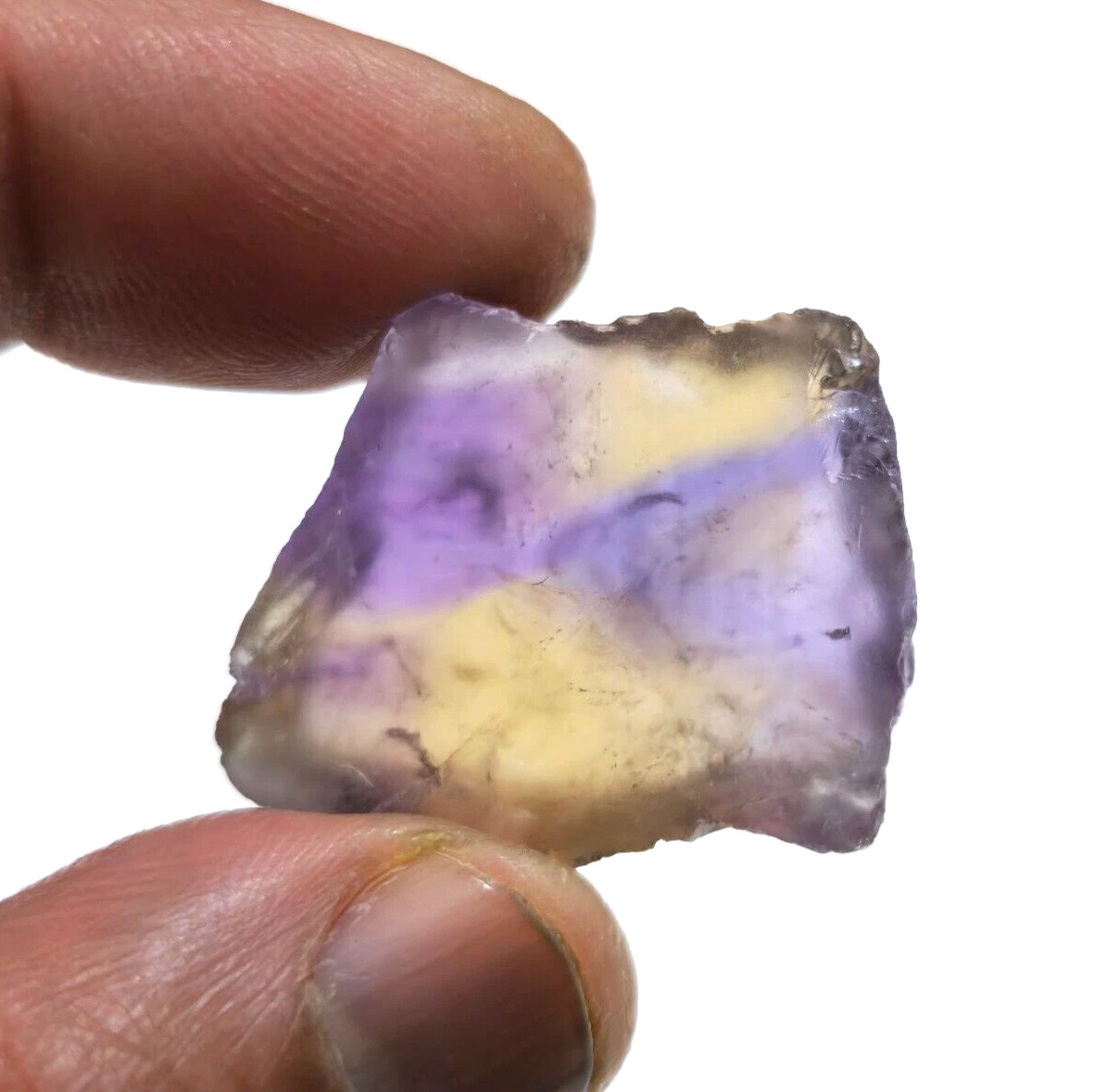 Gorgeous Yellow And Purple Ametrine Raw 69.60 Crt Ametrine Rough Loose Gemstone