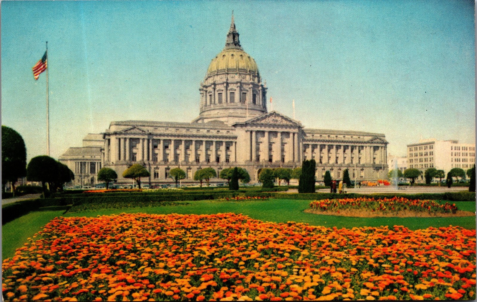 Vintage San Francisco City Hall California Postcard Selithco Chrome View Vintage San Francisco City Hall California Postcard Selithco Chrome View