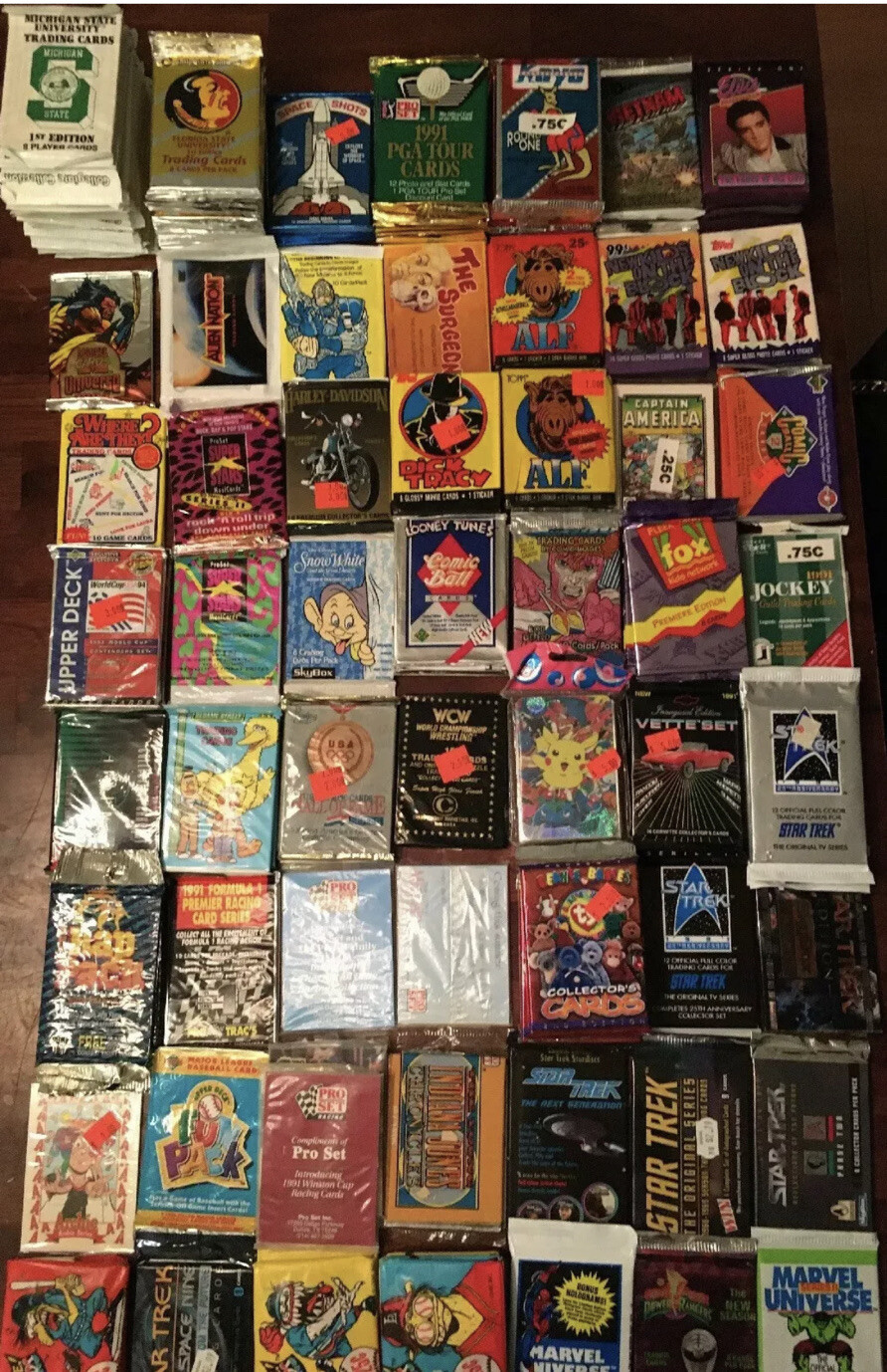 Vintage Unopened MIX Sports Oddball Stickers and Non-Sport Wax Packs 15 pack Lot Vintage Unopened MIX Sports Oddball Stickers and Non-Sport Wax Packs 15 pack Lot