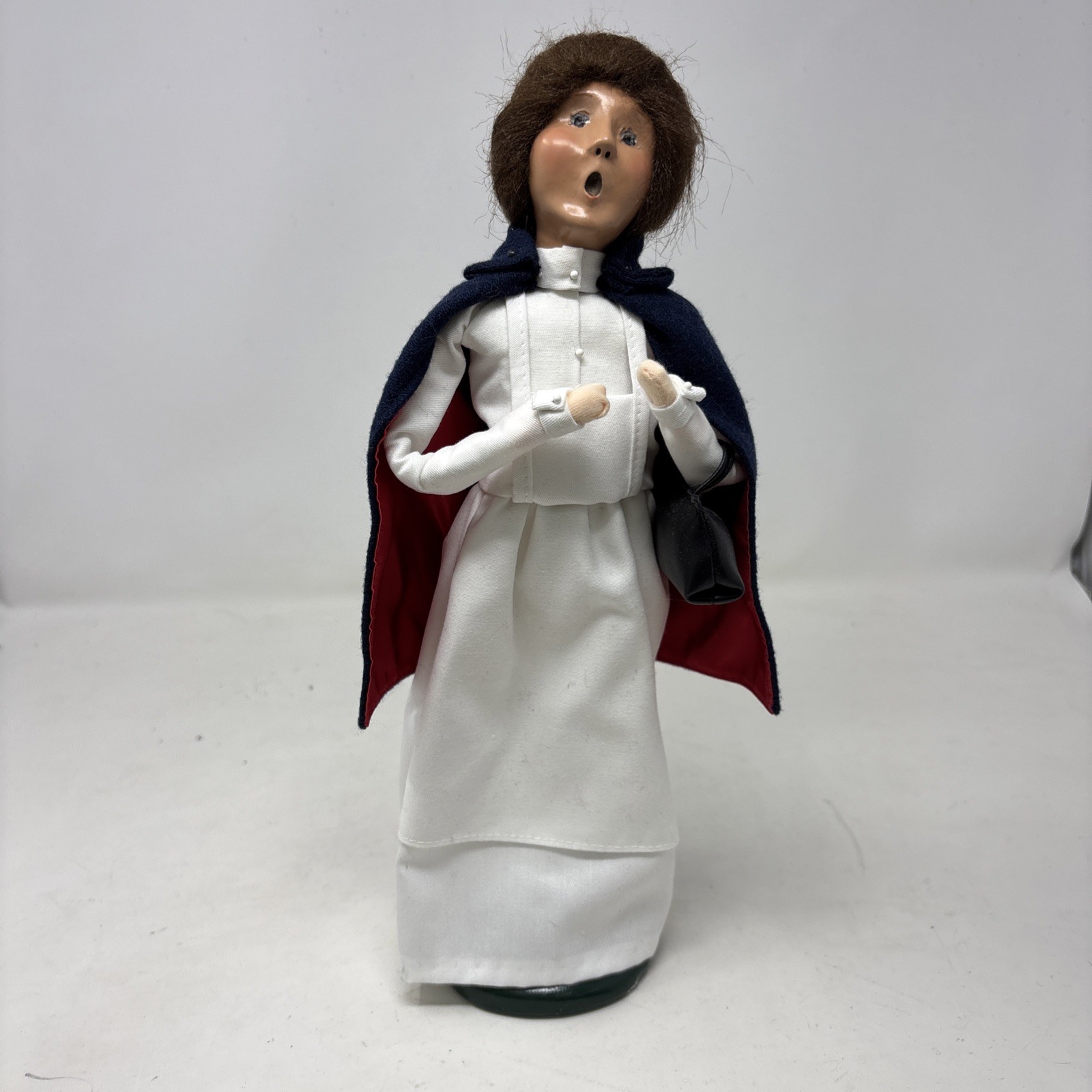 Vintage 1998 Byers Choice  Ltd. Retired The Carolers Blond Nurse with Dr. Bag