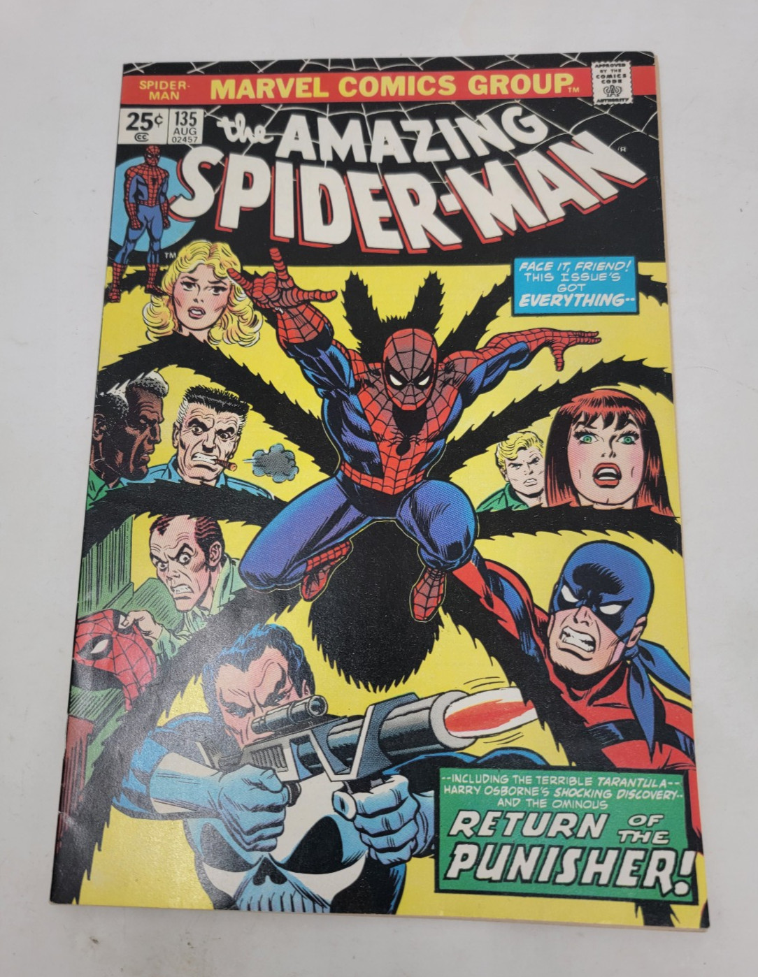 Marvel the Amazing Spider-Man #135 (1974) 2nd Full Punisher Appearance 6.0+ Marvel the Amazing Spider-Man #135 (1974) 2nd Full Punisher Appearance 6.0+