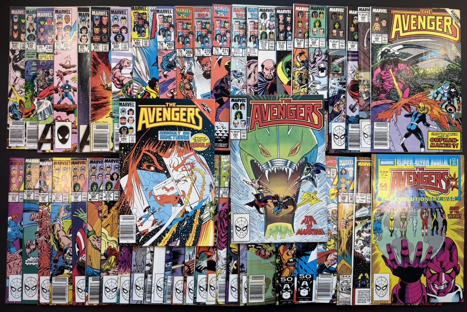 Avengers HUGE 50 Comic Lot 237-358 + Annuals Marvel Captain America Iron Man Avengers HUGE 50 Comic Lot 237-358 + Annuals Marvel Captain America Iron Man
