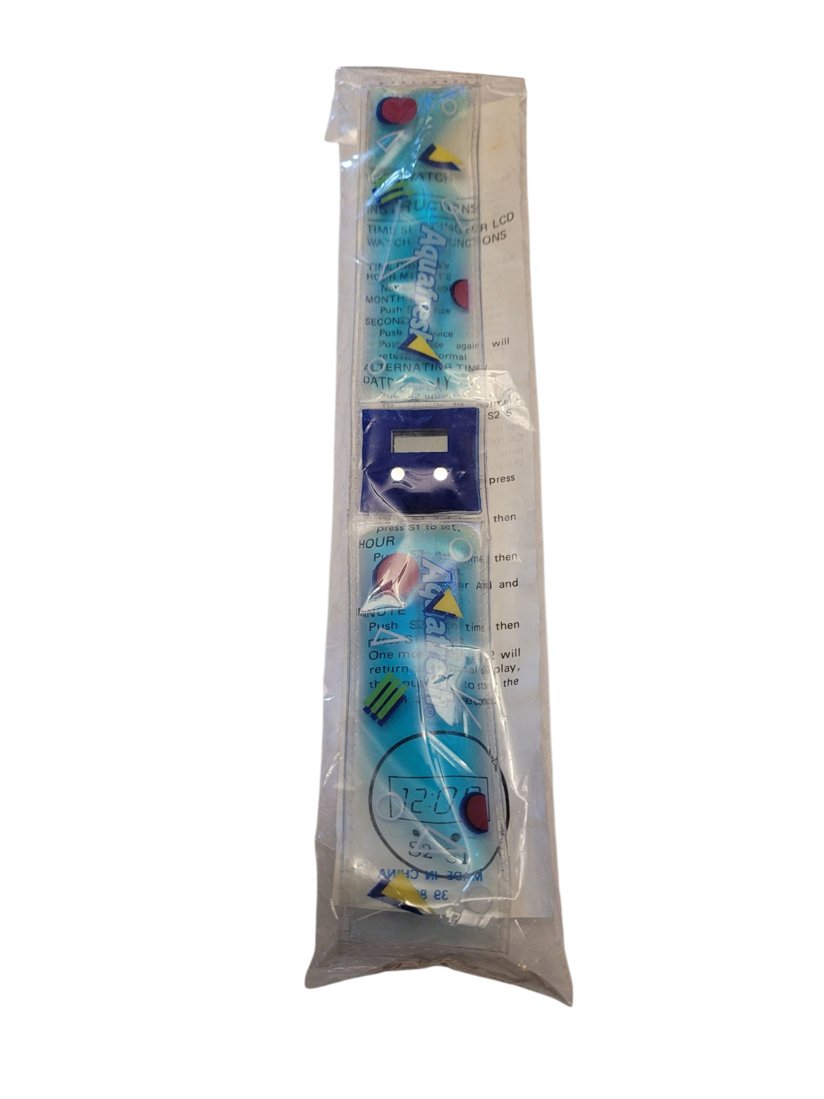 Rare Aquafresh Toothpaste Advertising Watch Wristwatch Still Sealed New