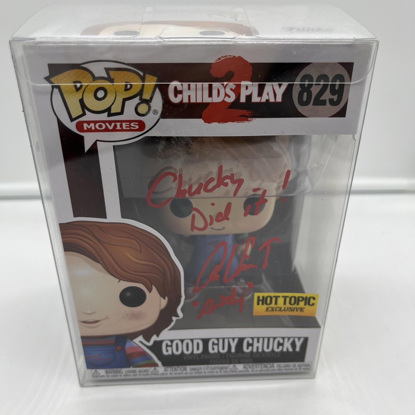 ALEX VINCENT SIGNED GOOD GUY CHUCKY FUNKO 829 HOT TOPIC CHILDS PLAY ANDY ALEX VINCENT SIGNED GOOD GUY CHUCKY FUNKO 829 HOT TOPIC CHILDS PLAY ANDY