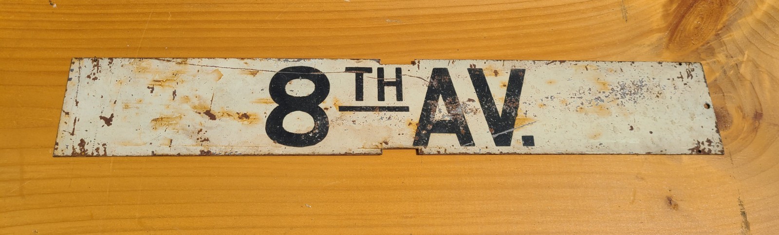 RARE VINTAGE NYC SUBWAY BMT MULTI SECTION CAR 8TH AVE SIGN BROOKLYN NY 1936 RARE VINTAGE NYC SUBWAY BMT MULTI SECTION CAR 8TH AVE SIGN BROOKLYN NY 1936
