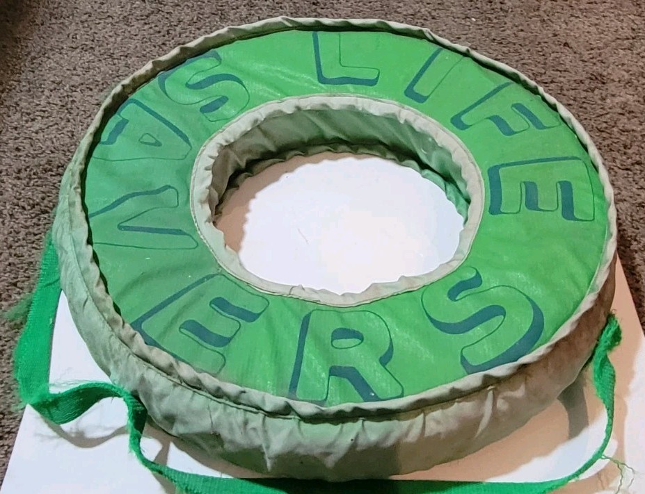Vintage 1970s 80s Life Savers Candy Life Preserver Advertising Vintage Green Vintage 1970s 80s Life Savers Candy Life Preserver Advertising Vintage Green