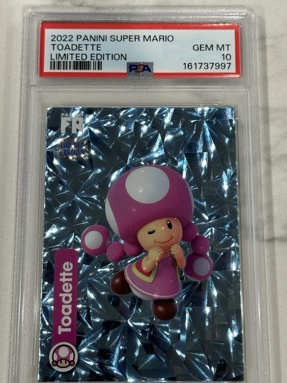 2022 Panini Super Mario Limited Edition Fragmented Reality Toadette PSA 10 ๐ธ 2022 Panini Super Mario Limited Edition Fragmented Reality Toadette PSA 10 ๐ธ