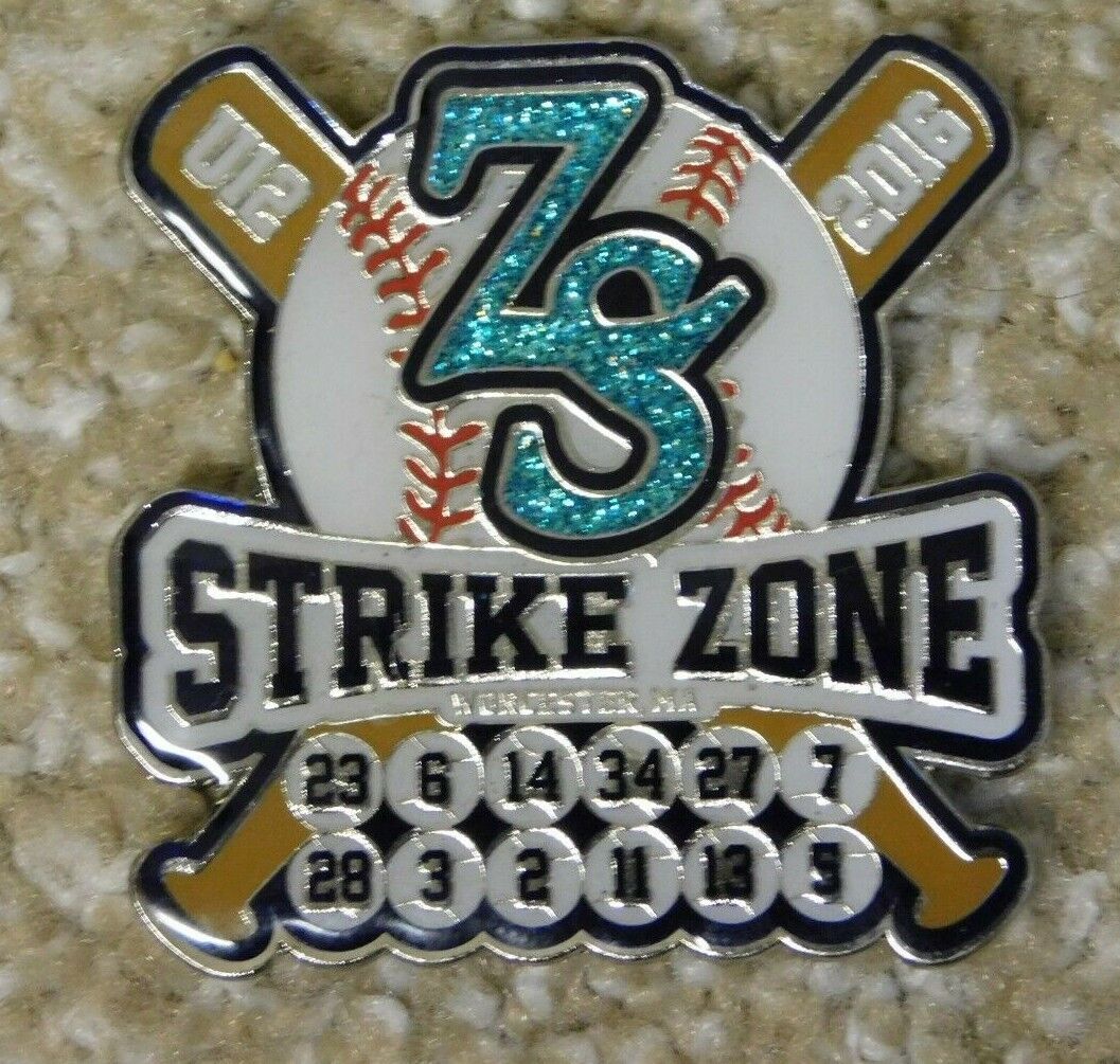 2016 U12 ZS Strike Zone Worcester, MA Baseball Pin Cooperstown Pin
