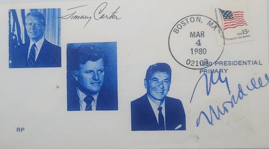Jimmy Carter & Walter Mondale Signed Primary First Day Cover Full Signature