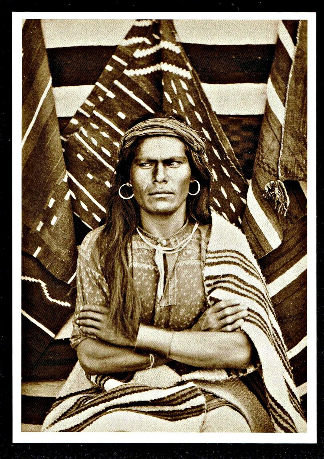 ⫸ 980 Postcard Big Navajo – Walpi, Arizona, Photo by John Hillers 1879 – NEW