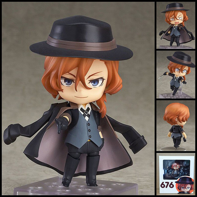Nendoroid Bungo Stray Dogs Dazai Osamu、Nakajima Atsushi 和 Chuuya Nakahara Movab- Nendoroid Bungo Stray Dogs Dazai Osamu、Nakajima Atsushi 和 Chuuya Nakahara Movab-