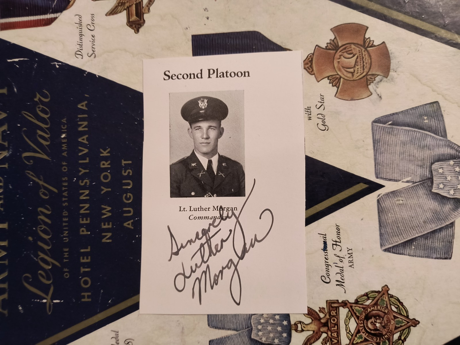 WWII ACE Capt. JOHN LUTHER MORGAN, USMC 8Vs VMF-213 KIA 1945 VERY RARE