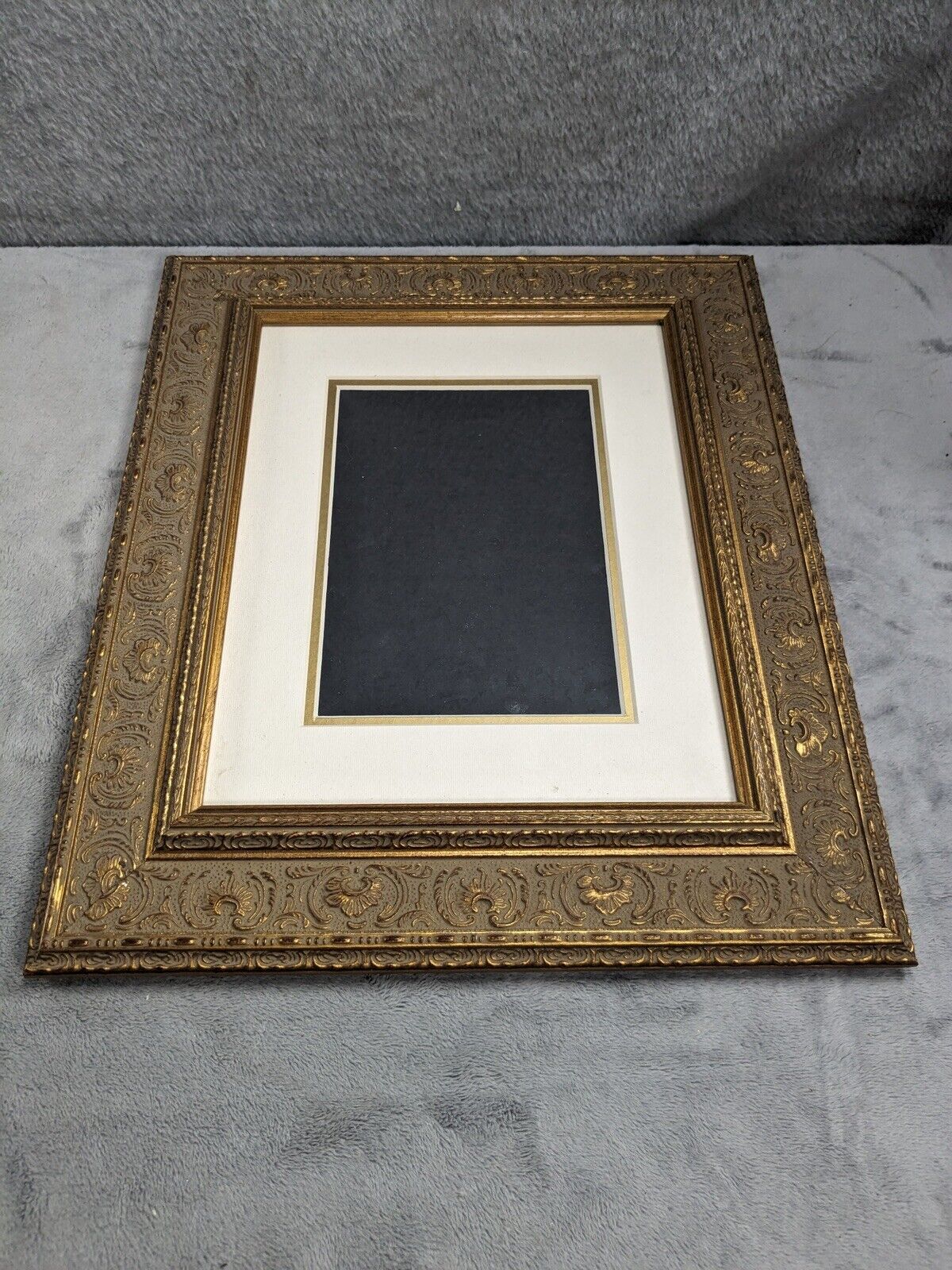 Large 11 X 13” Golden Ornate Photo Frame Holds 6\