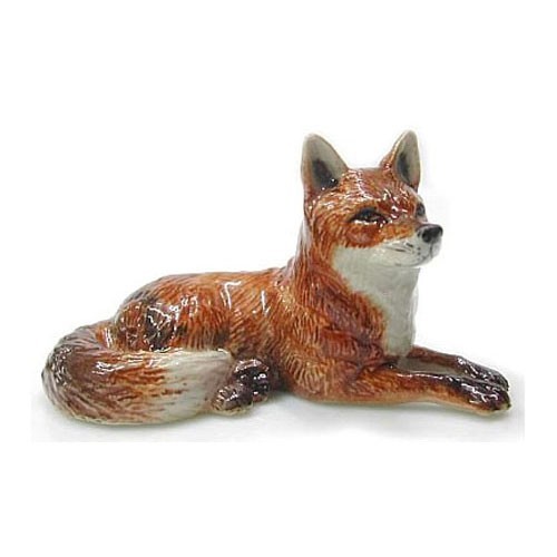 ღ New NORTHERN ROSE Porcelain Figurine RED FOX Lying Statue Art Little Critterz ღ New NORTHERN ROSE Porcelain Figurine RED FOX Lying Statue Art Little Critterz
