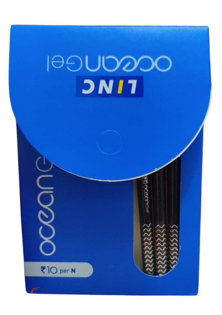 @ Linc Gel Black Pen For Student & School Pack Of 10 E692