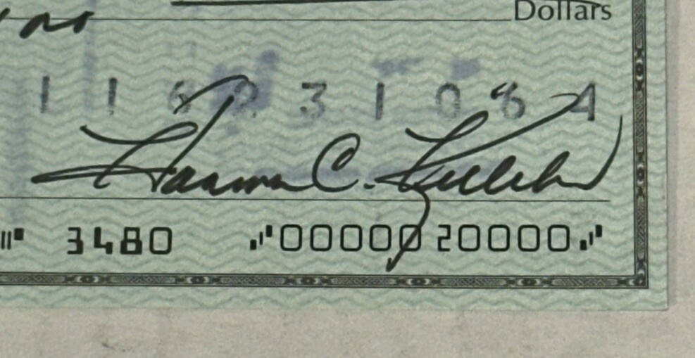 Harmon Killebrew 1979 Twins Signed Canceled Check Auto Black Ink HOF Harmon Killebrew 1979 Twins Signed Canceled Check Auto Black Ink HOF