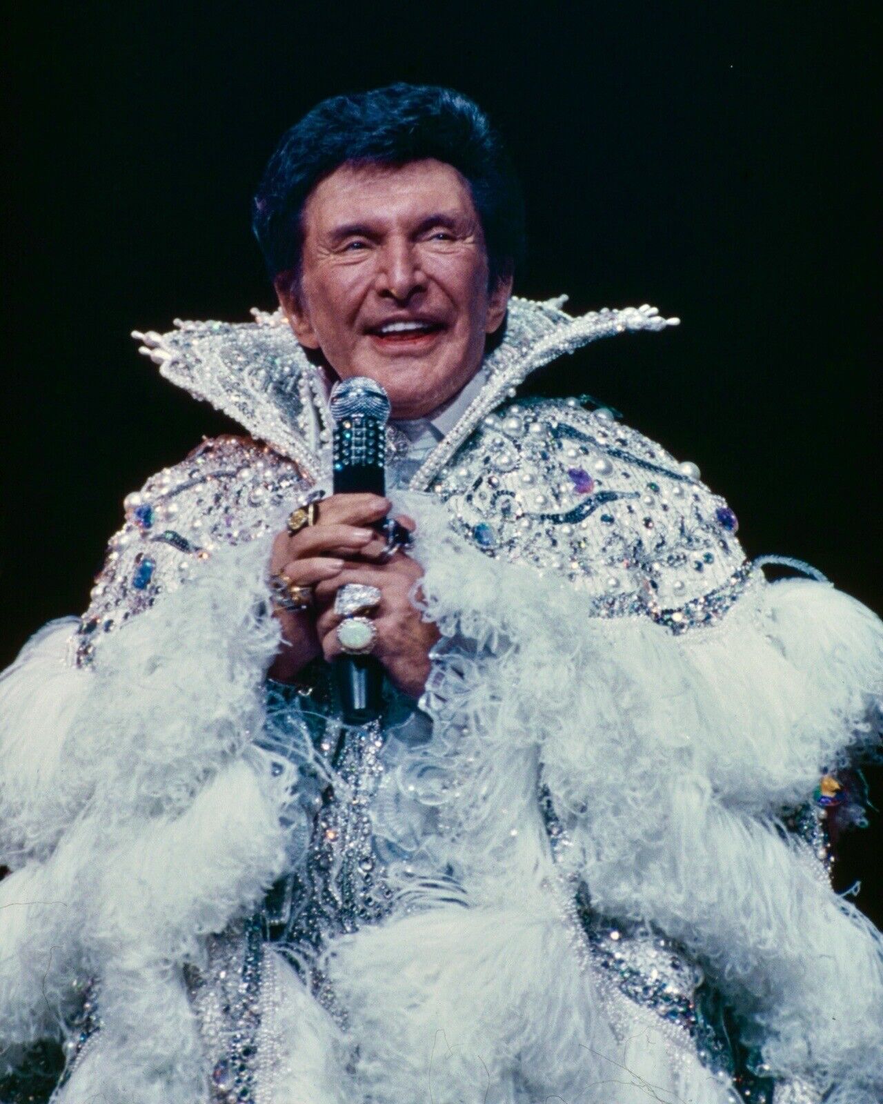 8x10 Color Art Print 1986 Liberace At Rockefeller Center, 50th, NYC