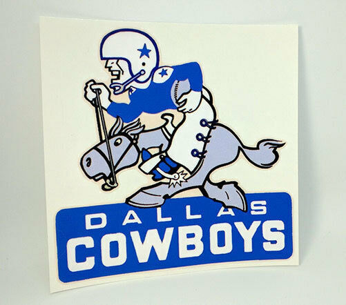 DALLAS COWBOYS Vintage Style NFL Football DECAL, Vinyl STICKER, Throwback Logo