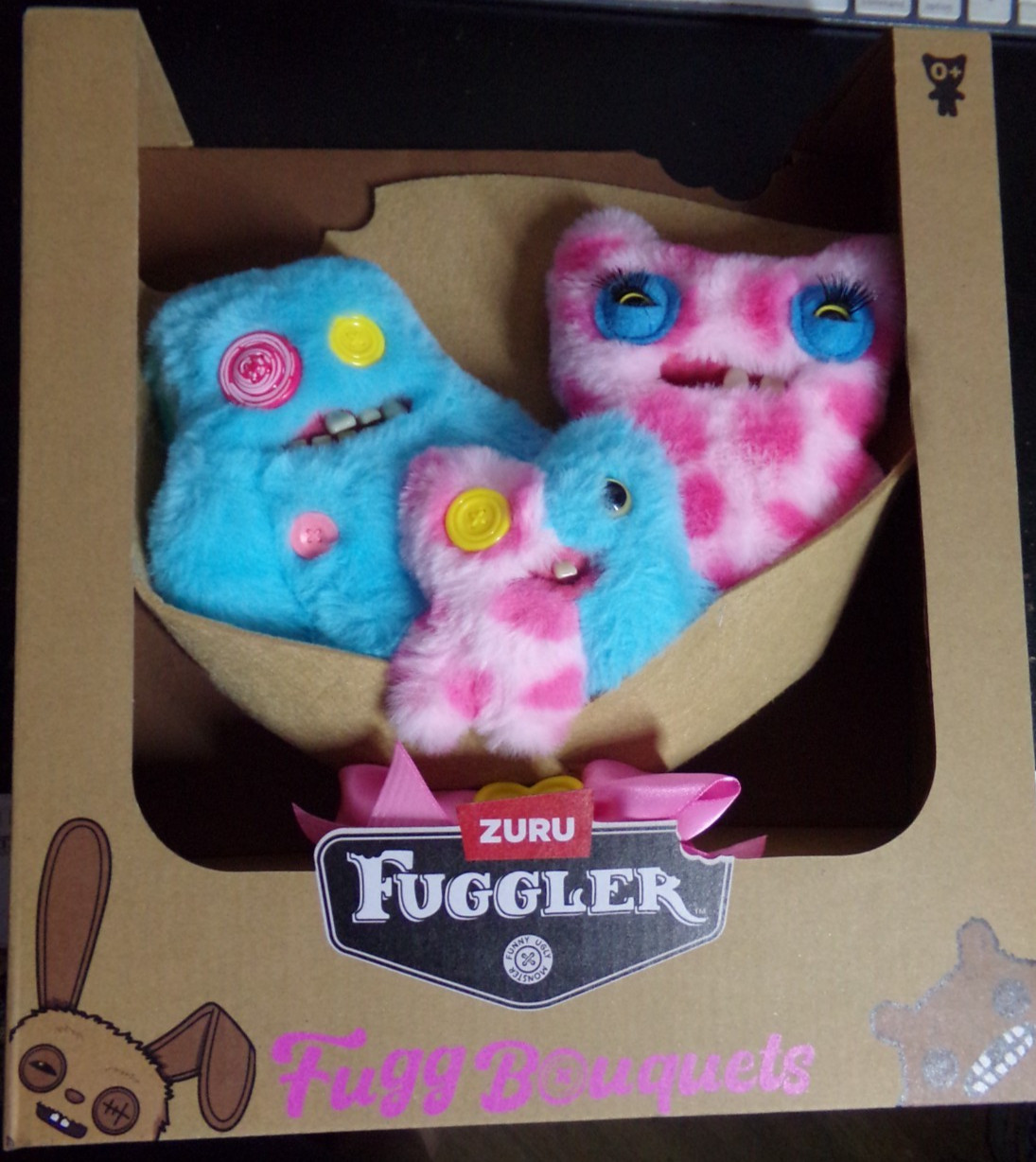 Fuggler Bouquets: 2x9 Inch + 1x3.5 Plush 3.5 inches to 9 inches, Bouquet - NIB Fuggler Bouquets: 2x9 Inch + 1x3.5 Plush 3.5 inches to 9 inches, Bouquet - NIB