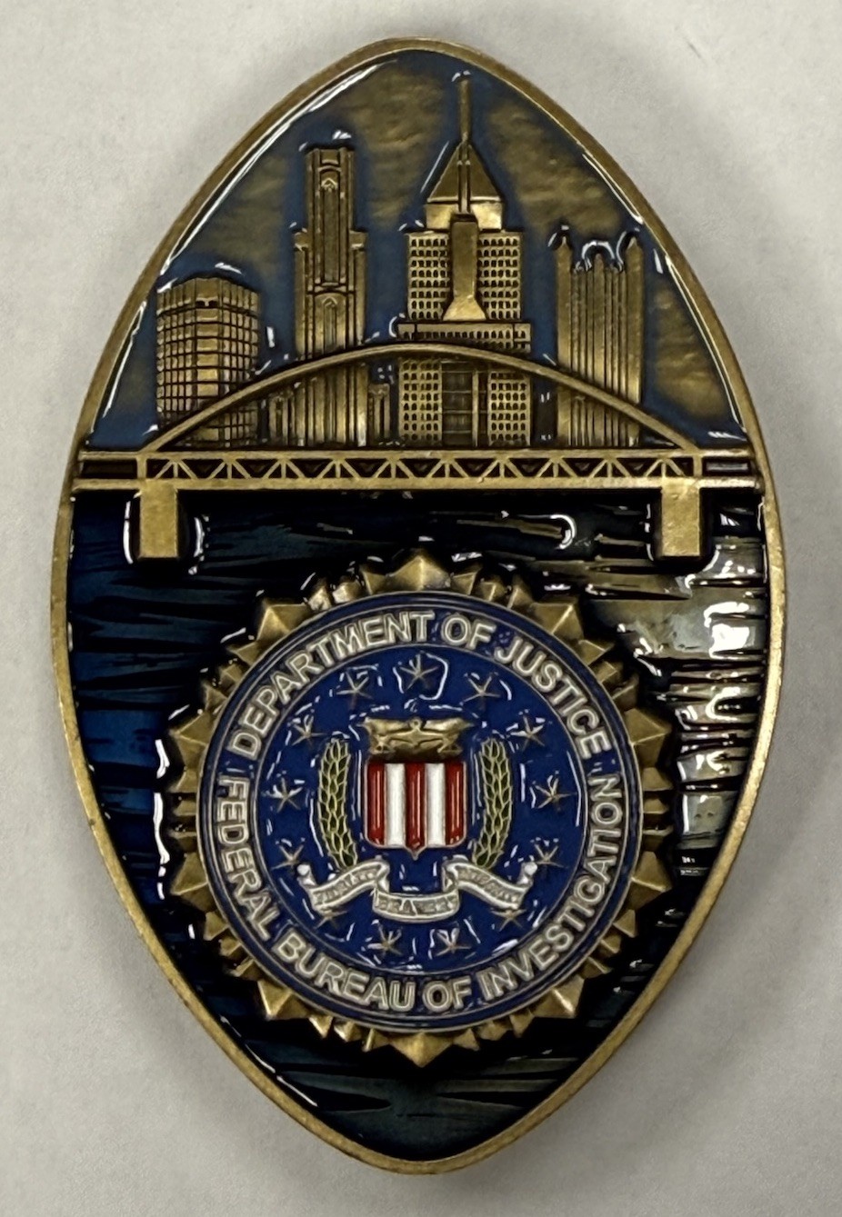 FBI Pittsburgh Division Pennsylvania 2026 NFL Draft Challenge Coin