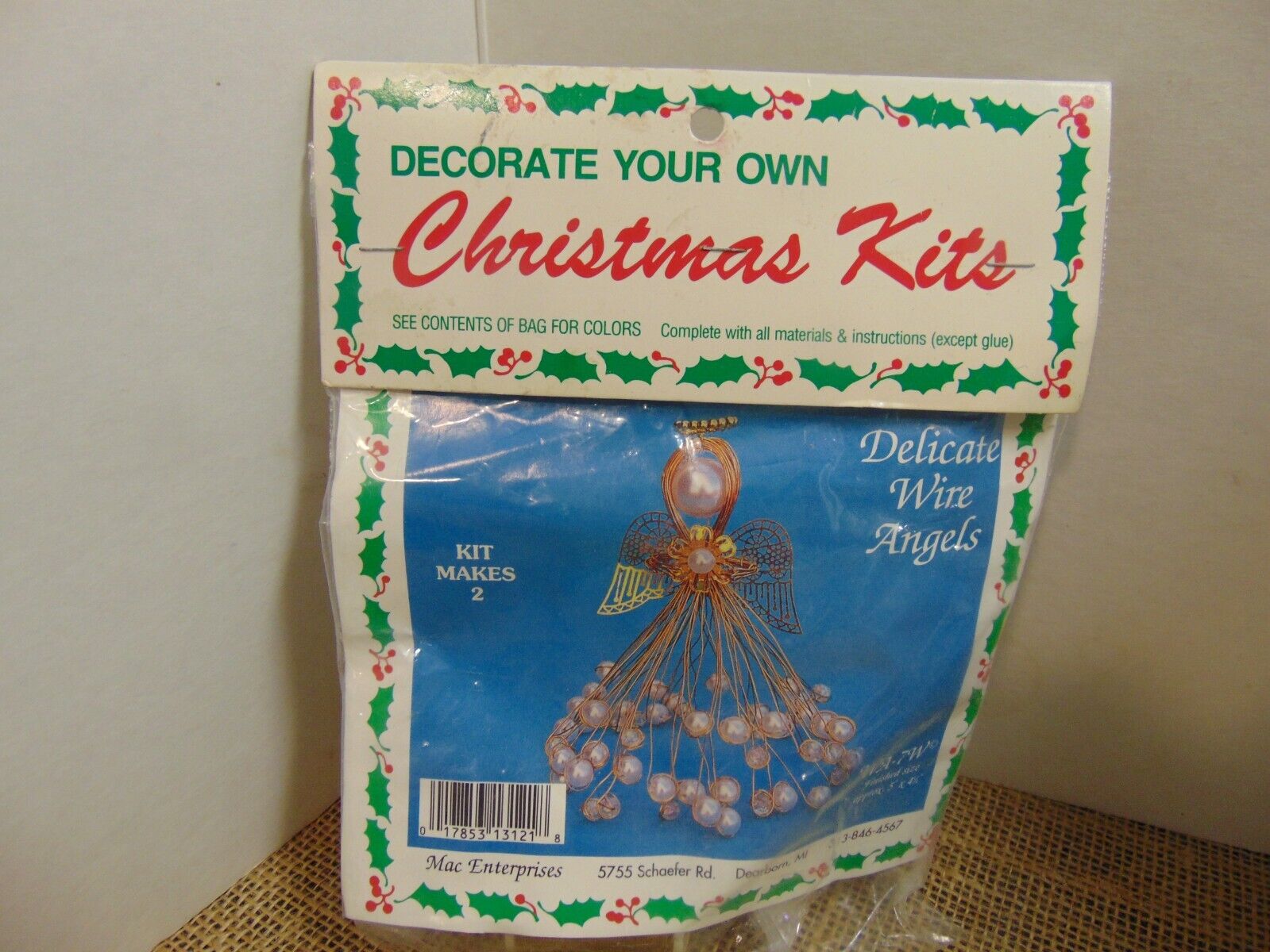 Meri Mac Christmas Angels Ornament Kit- Makes 2 - Delicate Wire Angels 5\