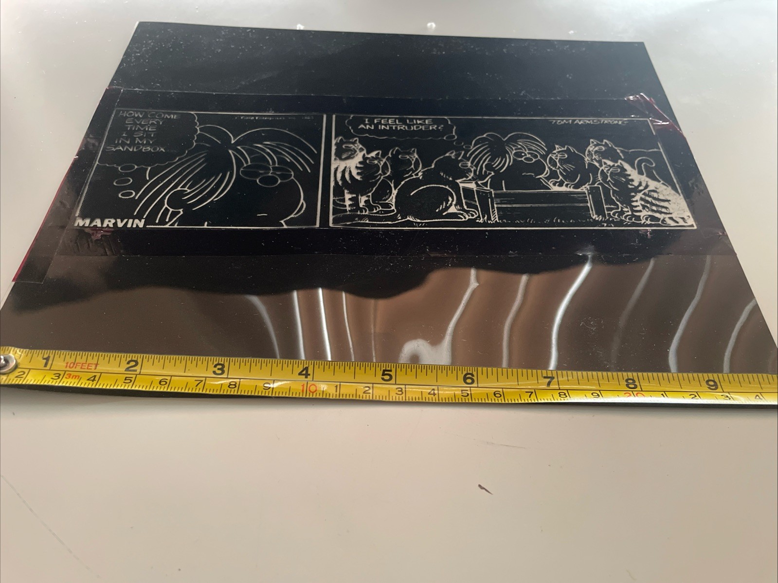 Vintage Marvin Comic Strip Production Negative Proof Tom Armstrong 1980s Rare Vintage Marvin Comic Strip Production Negative Proof Tom Armstrong 1980s Rare
