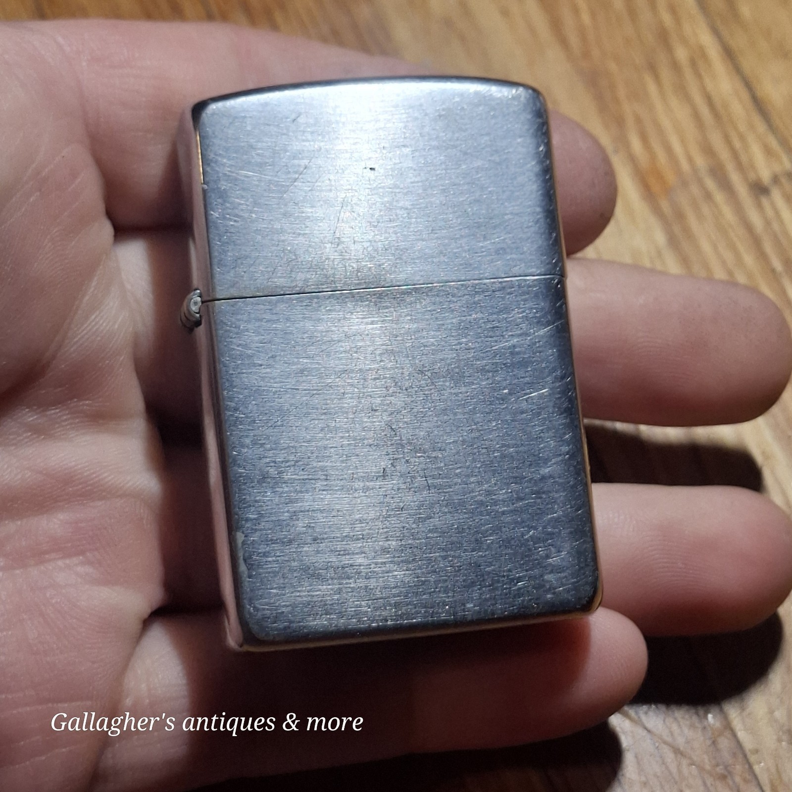 Vintage 1953-1955 Zippo Pocket Lighter - Block Logo, Pat. 2517191, Pat. Pend. Vintage 1953-1955 Zippo Pocket Lighter - Block Logo, Pat. 2517191, Pat. Pend.