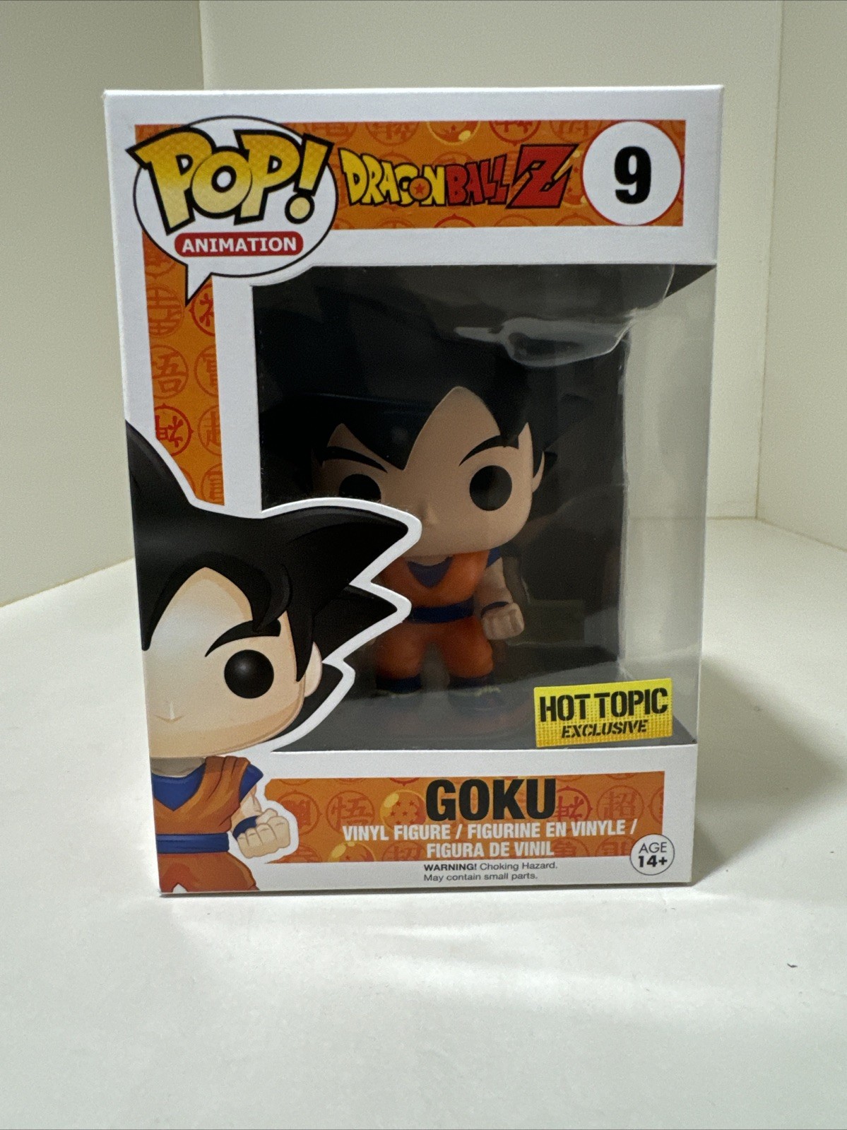 Funko Pop Animation Dragon Ball Z Goku #9 Hot Topic Exclusive Vinyl Figure Funko Pop Animation Dragon Ball Z Goku #9 Hot Topic Exclusive Vinyl Figure