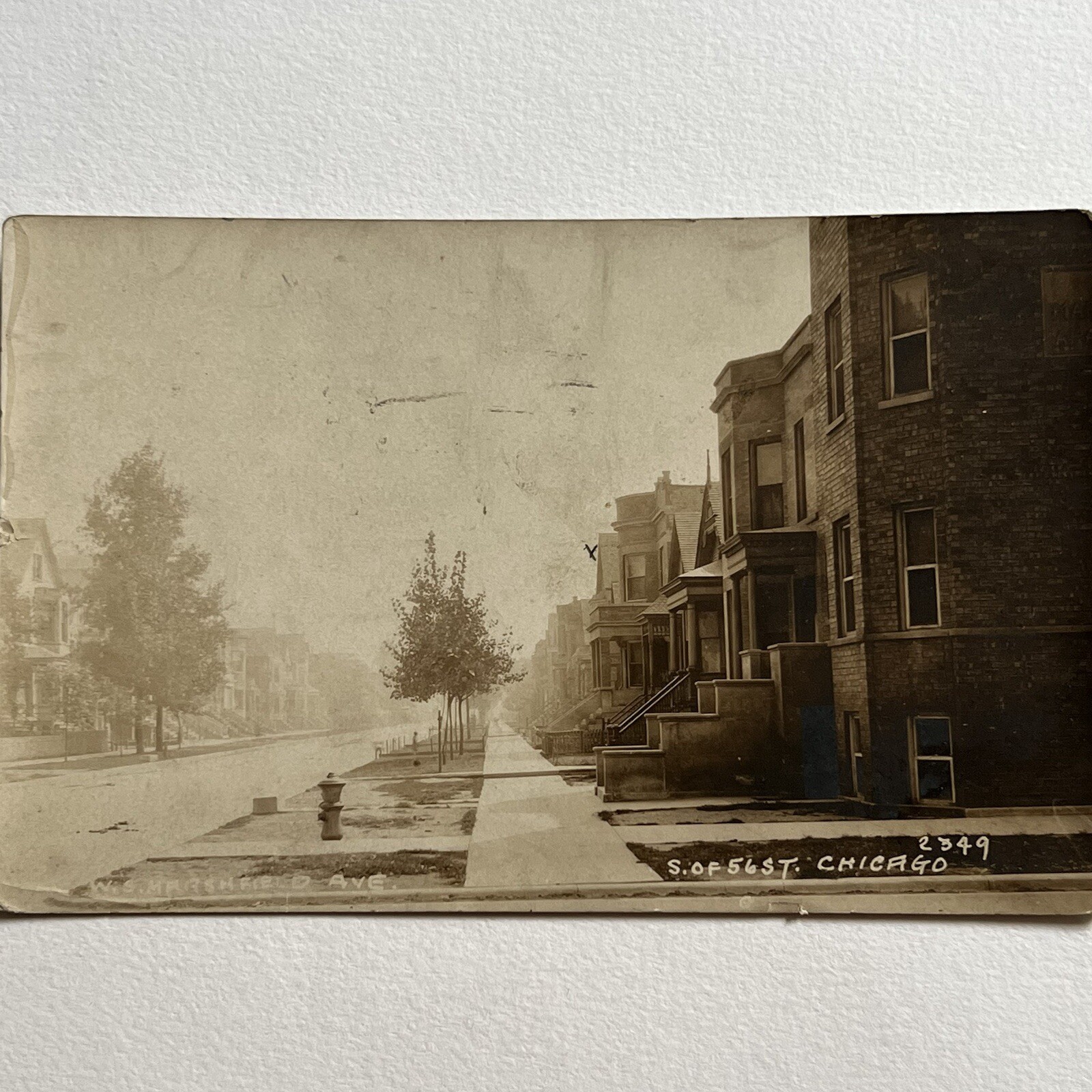 Antique RPPC Real Photograph Postcard Houses Street View Chicago IL Antique RPPC Real Photograph Postcard Houses Street View Chicago IL