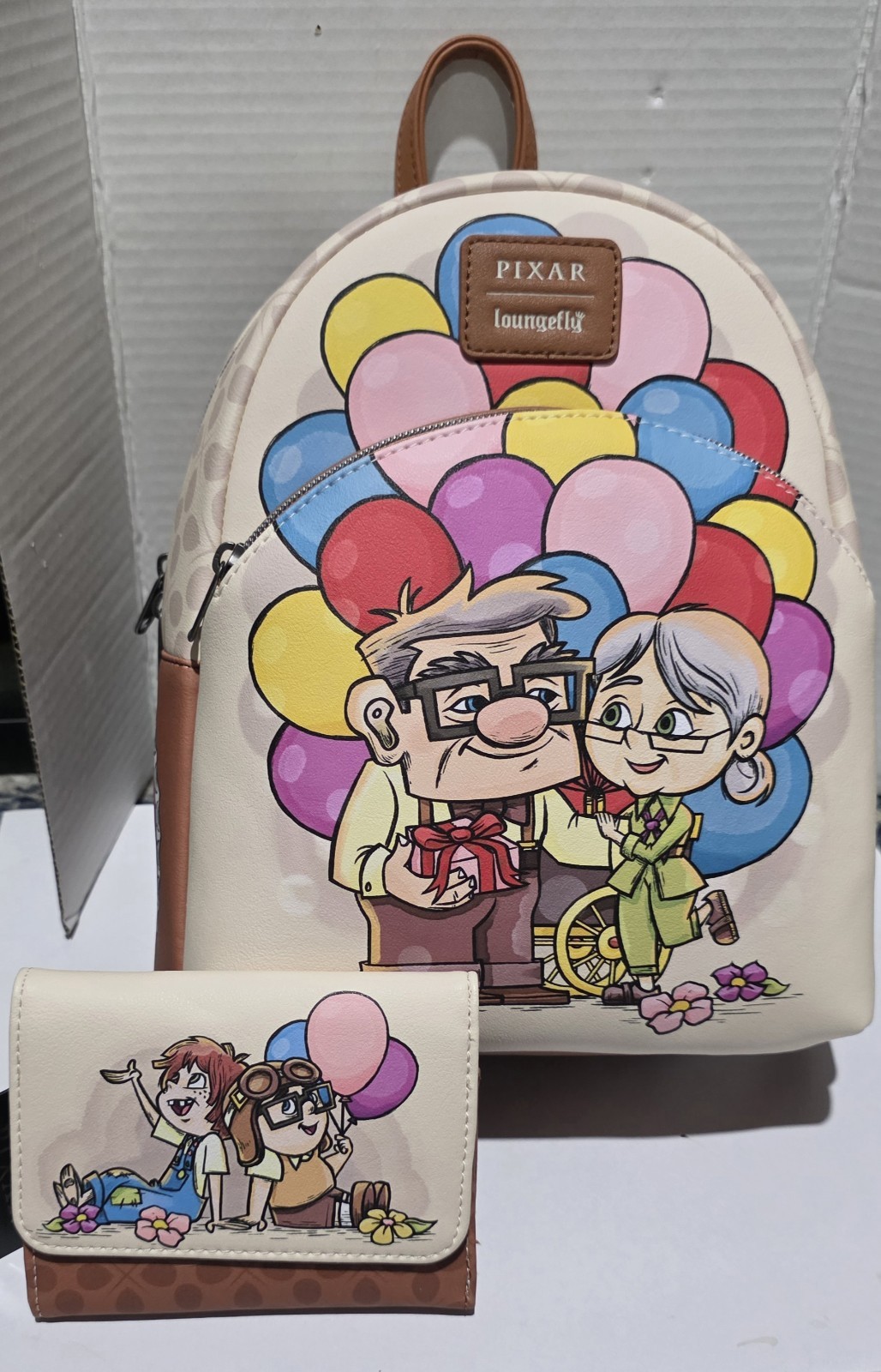 Loungefly Disney Pixar Up Carl & Ellie Balloon Cart Backpack & Wallet Combo -NWT Loungefly Disney Pixar Up Carl & Ellie Balloon Cart Backpack & Wallet Combo -NWT