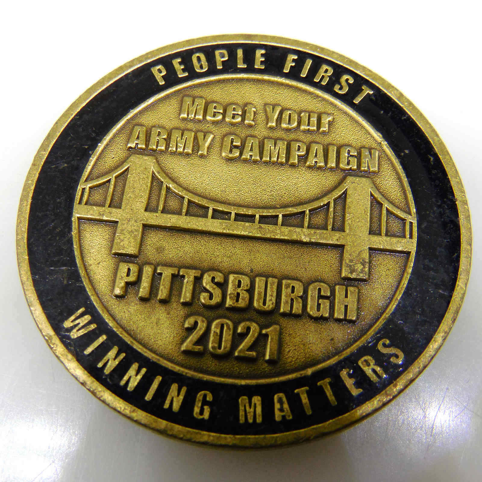 MEET YOUR ARMY CAMPAIGN PITTSBURGH 2021 CHALLENGE COIN