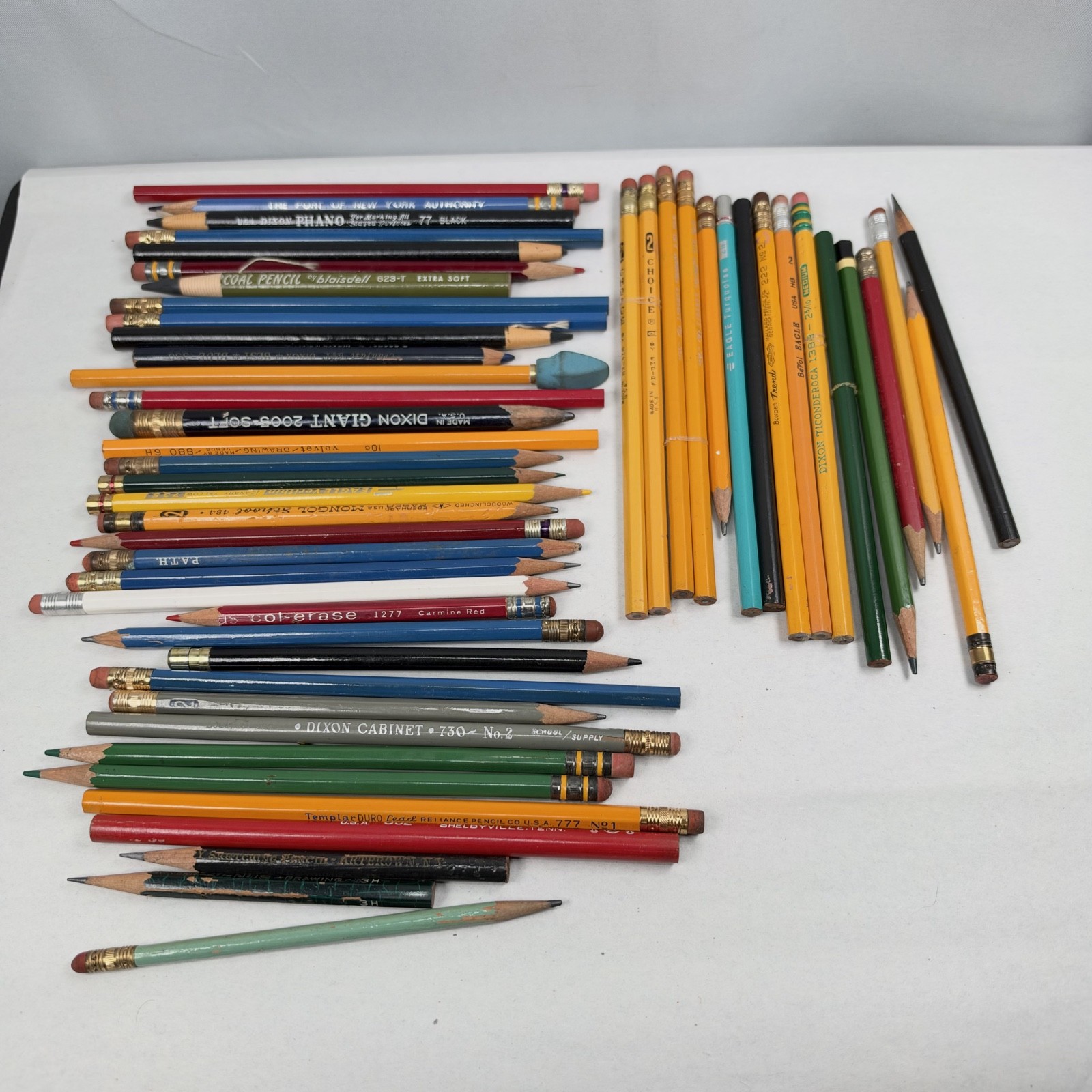 Lot of 52 Vintage Pencils Eagle Berol Dixon Eagle Mongol Venus Faber MORE