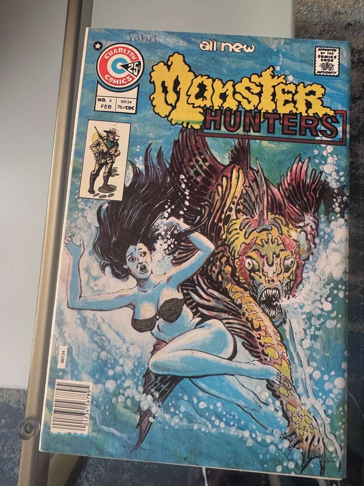 Monster Hunters #4 (Charlton February 1976) RAW 6.5-7.5 Tom Sutton Painted Cover