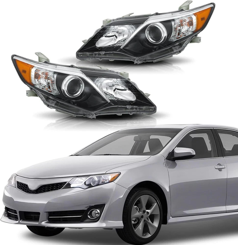 Headlights Assembly Replacement for Toyota Camry SE Style 2012 2013 2014 Project