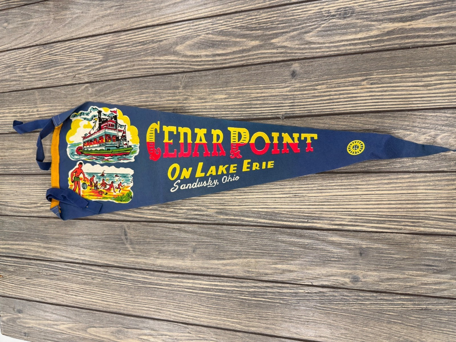 Vintage Cedar Point Pennant Flag 30\