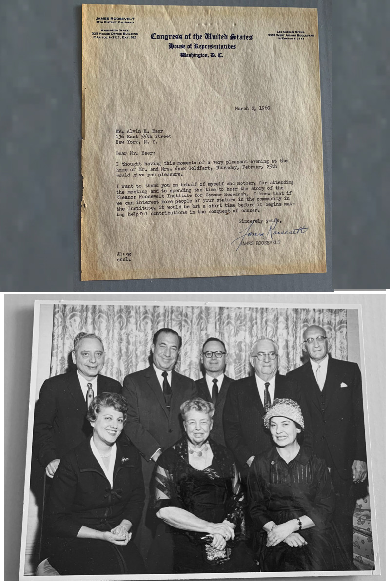 Signed James Roosevelt Letter + Eleanor Roosevelt Photograph, His Mother Signed James Roosevelt Letter + Eleanor Roosevelt Photograph, His Mother