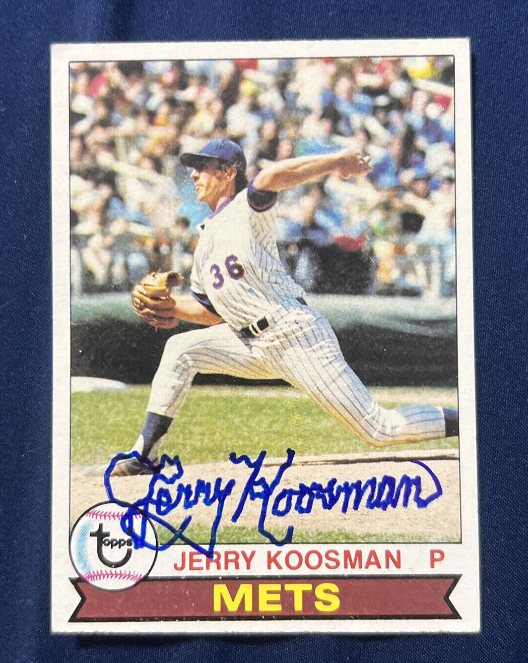 Jerry Koosman Autograph Signed Card 1979 Topps New York Mets