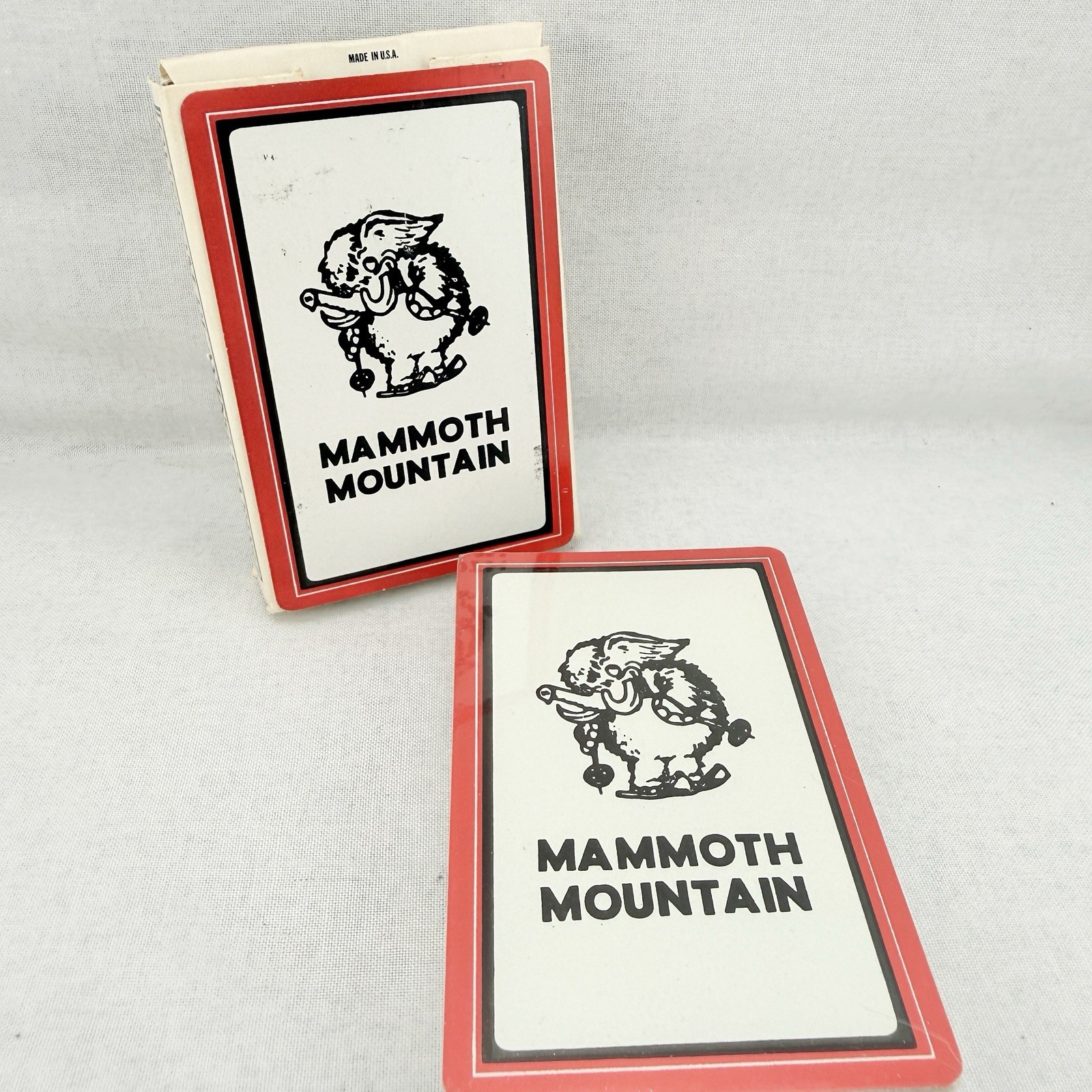 Vintage Mammoth Mountain Playing Cards 1960s CA Ski Resort Lift Ticket Logo New Vintage Mammoth Mountain Playing Cards 1960s CA Ski Resort Lift Ticket Logo New