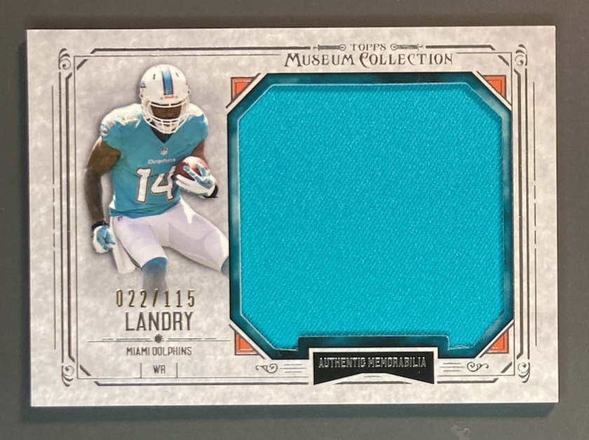 2014 Jarvis Landry Topps Museum Collection Jumbo Jersey 022/115