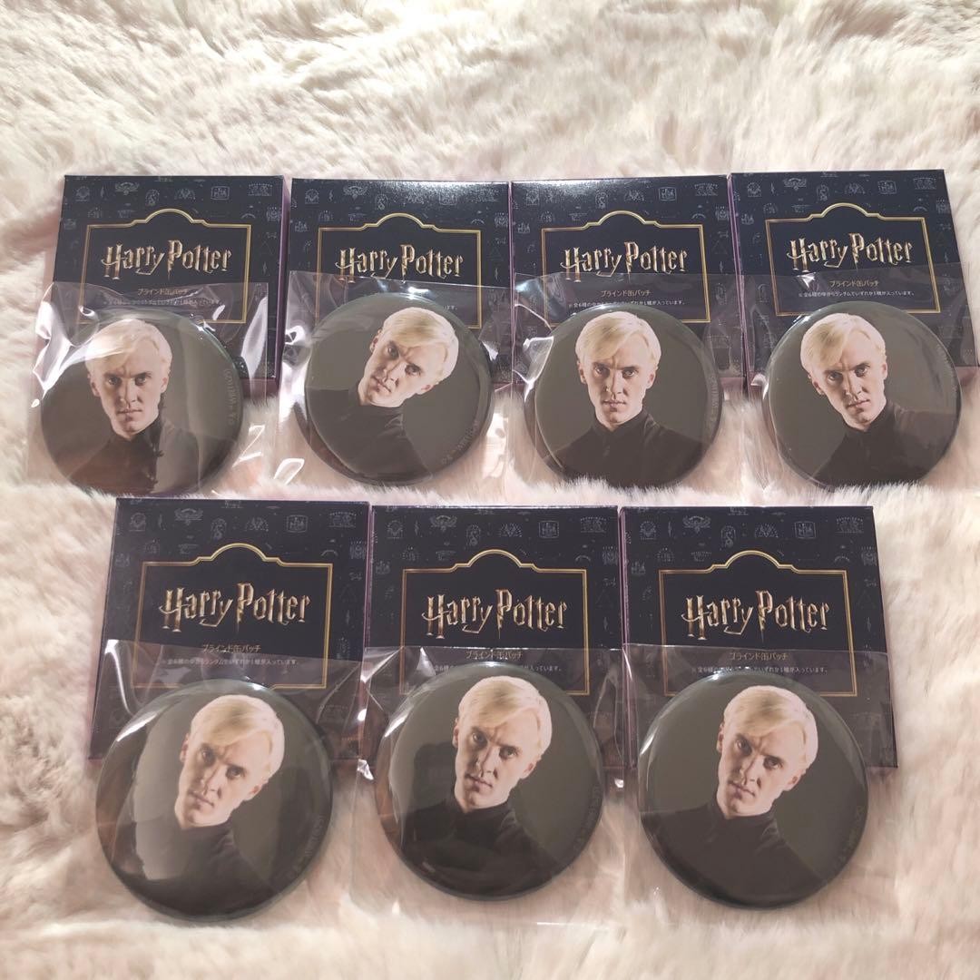 Harry Potter Flapper Blind Can Badge Set Draco Malfoy Osaka Limited 7pcs