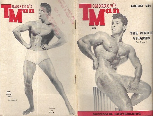 TOMORROW'S MAN AUG 1955 Pocketsize Physique Magazine TOMORROW'S MAN AUG 1955 Pocketsize Physique Magazine