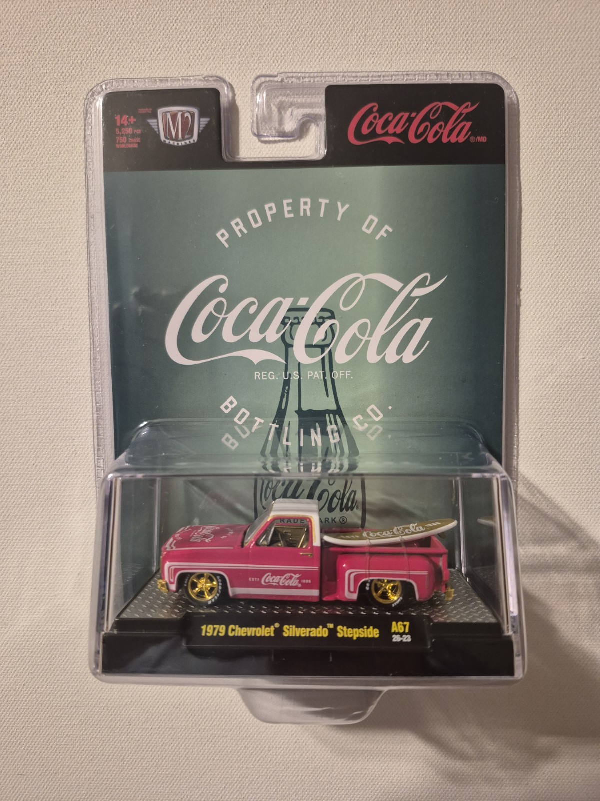 CHASE M2 1979 Chevrolet Silverado Stepside Coca-Cola Diecast CHASE M2 1979 Chevrolet Silverado Stepside Coca-Cola Diecast
