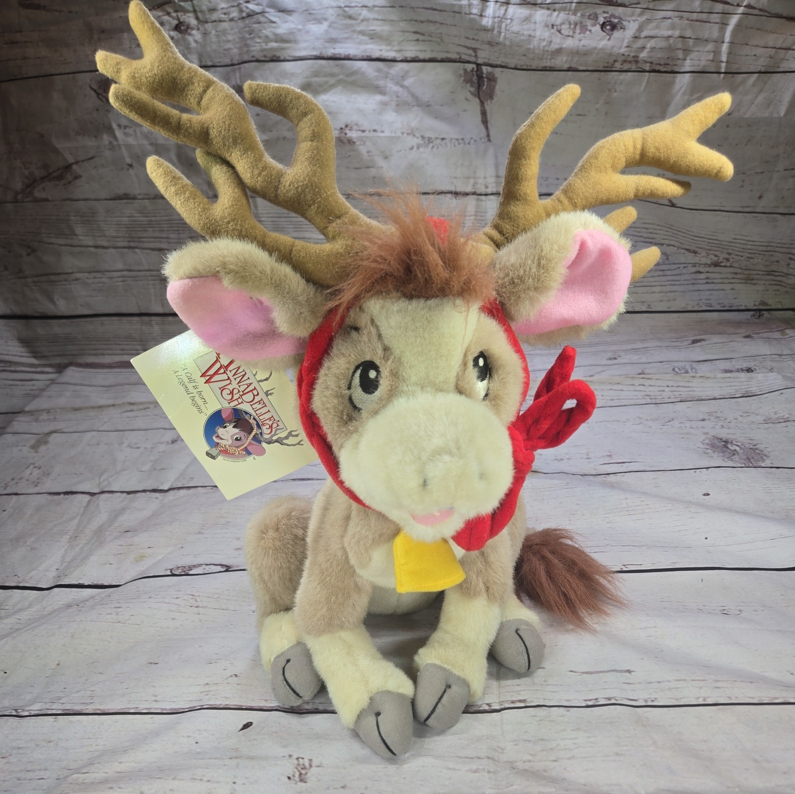 Vtg 1997 Annabelle's Wish Reindeer Plush 16” Christmas Holiday Movie w/ Ear Tag Vtg 1997 Annabelle's Wish Reindeer Plush 16” Christmas Holiday Movie w/ Ear Tag